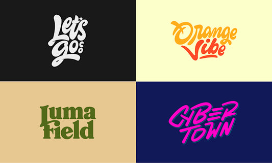 I will design custom typography logo with playful hand lettering