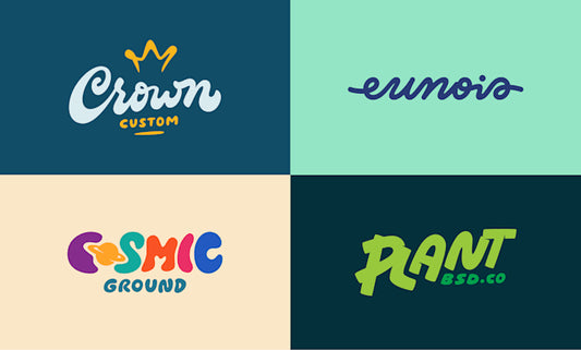 I will design custom typography logo with playful hand lettering